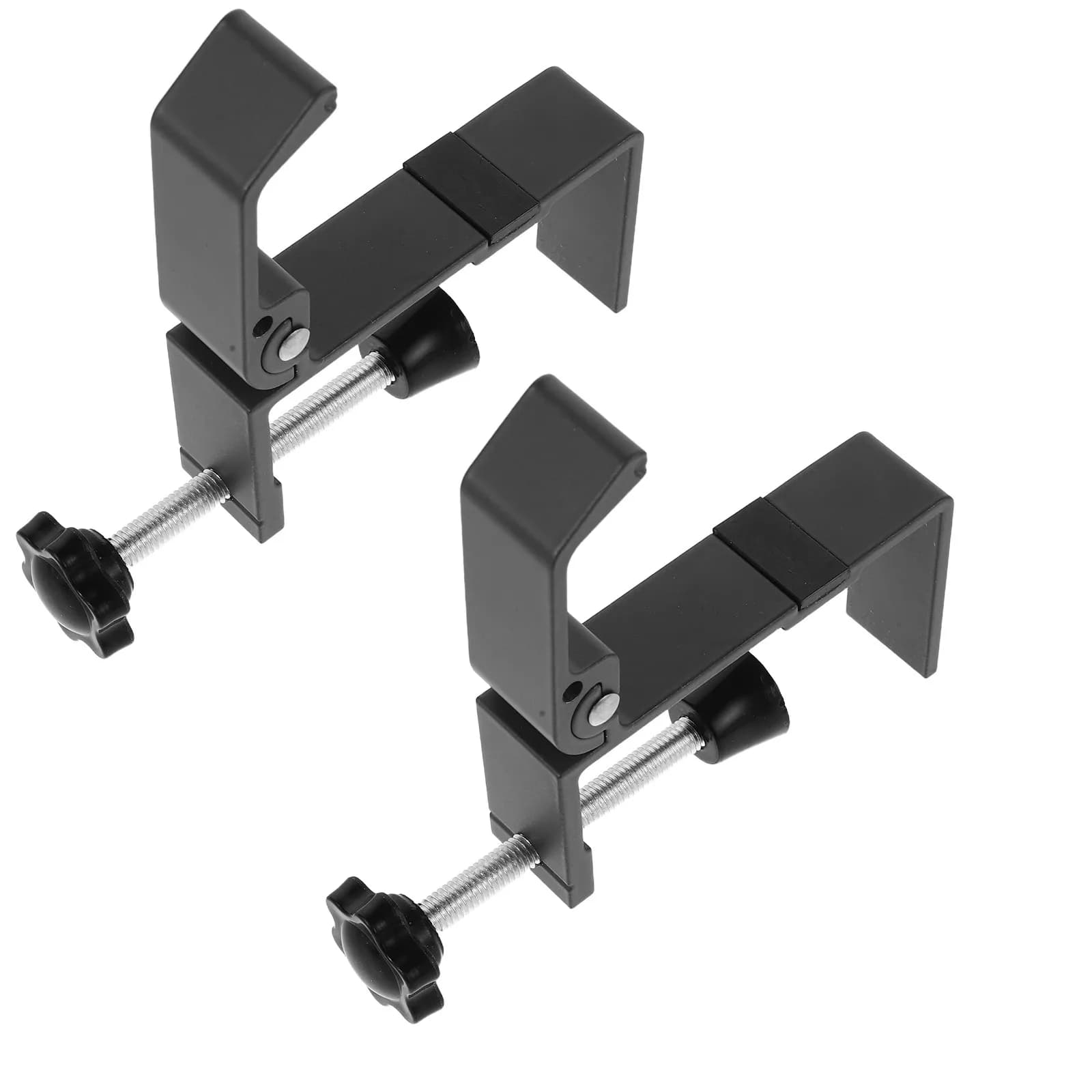 2Pcs Desk Headphone Stand Adjustable Headphone Holder Clamp on Headset Hanger Space Saving Office Gaming Hook Headphones Stand