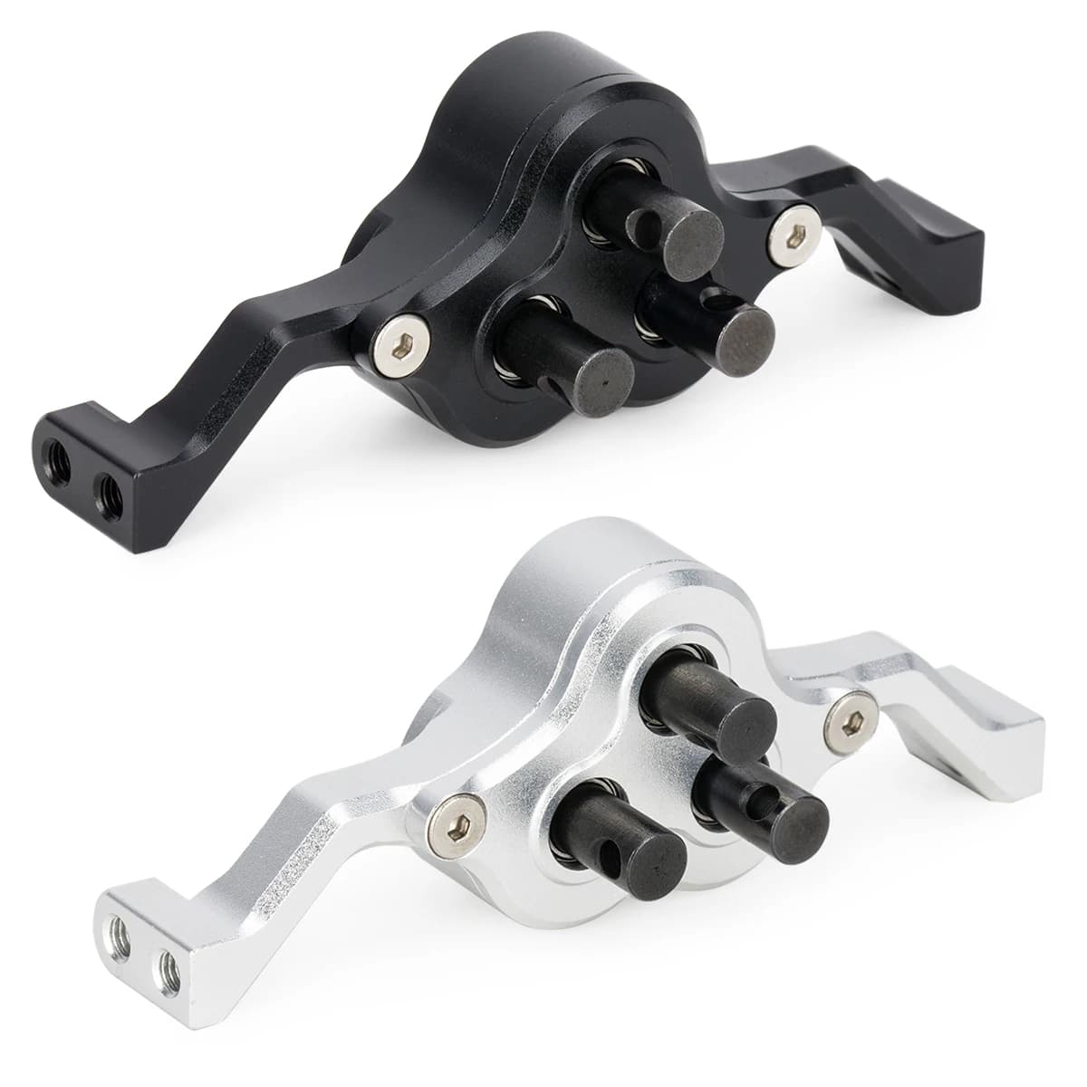 Scatola di trasferimento in alluminio Scatola ingranaggi 70mm Larghezza Underdrive 30% per 1/10 RC Crawler Cheater Rigs LCG Telaio Costruire parti di aggiornamento fai da te