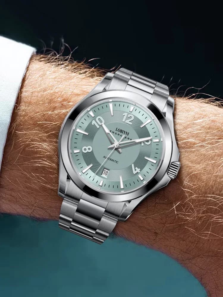 Nuovo LOBINNI Orologio da uomo Top Luxury Brand 41.5MM Orologio da polso meccanico automatico 50 Zaffiro impermeabile Data luminosa MIYOTA 8215