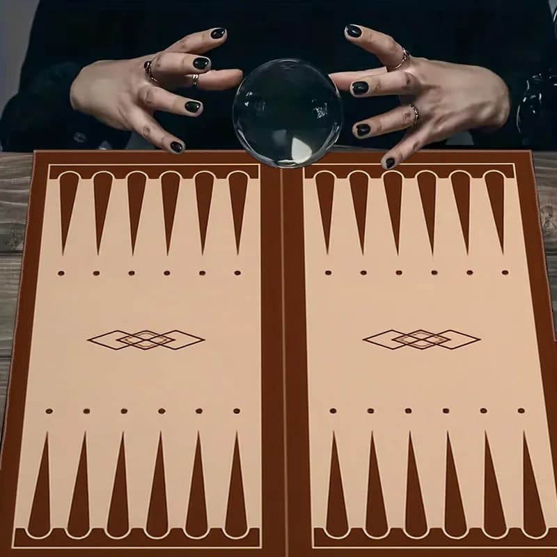 Backgammon Board Tarot Tablecloth 1 Pack Divination Meditation Universe Decorative Tablecloth Dirty Resistant Practical