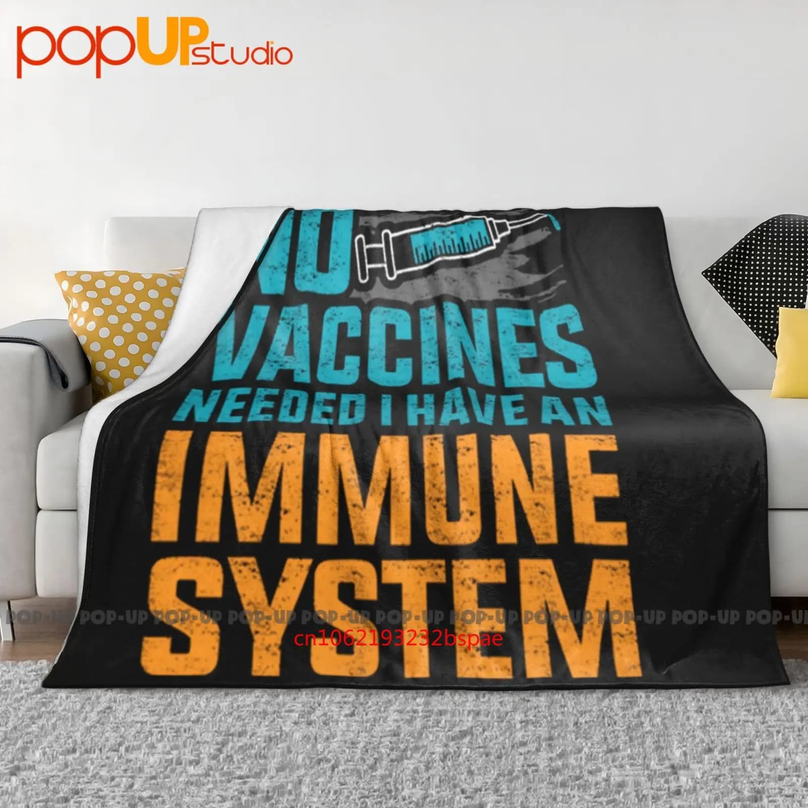 Vaccine My Body My Choice Non vaccinato Coperta ultra morbida Trapunta Copridivano invernale Copriletto