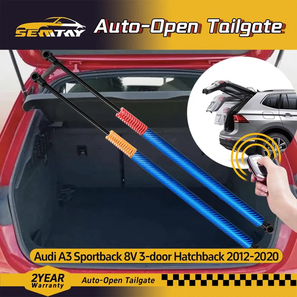 SEMTAY Automatic Lifting Trunk Struts with Spring for Audi A3 Sportback 8V Hatchback 2012-2020 Rear Tailgate Boot Lift Supports