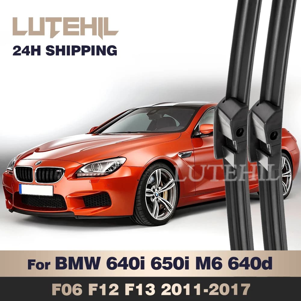 Per BMW 640i 650i M6 640d F06 F12 F13 2011-2017 2012 2013 Tergicristallo Anteriore Spazzole Parabrezza Parabrezza Finestra Spazzola 26 "+ 18"