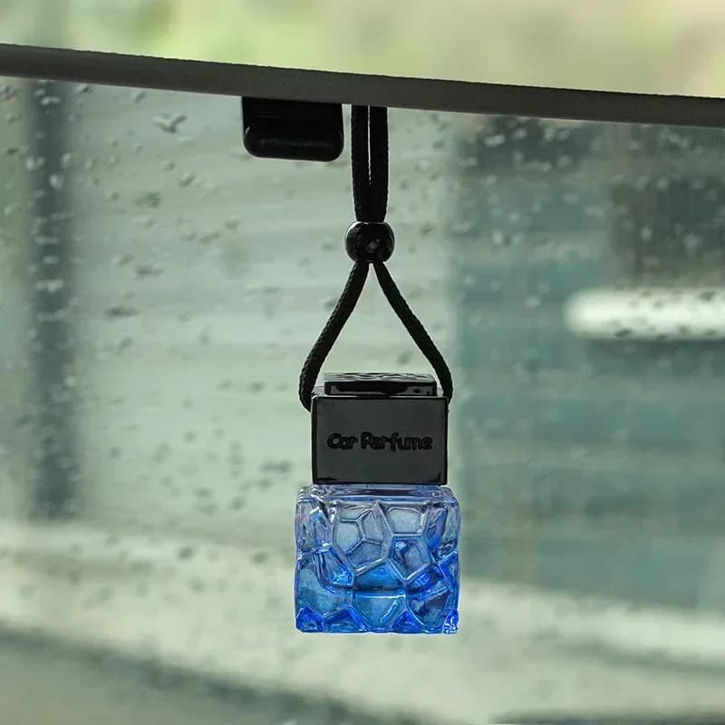 New Bottle of Perfume Auto-styling Perfume Pendant Deodorant Hanging Glass Bottle Auto Ornament Diffuser For Essential Oils Tool