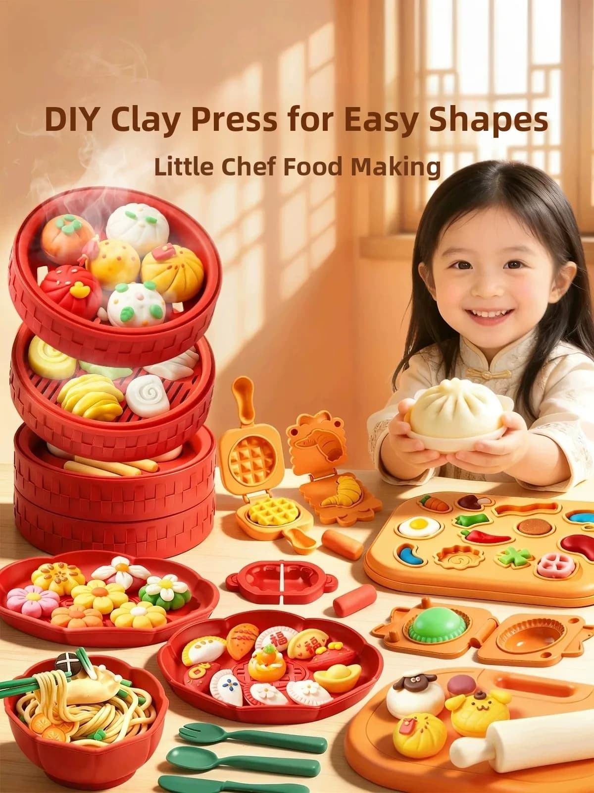 Set di Plastilina Non Tossica per Bambini, Regalo Creativo per Asilo, Scatola Regalo per Celebrazioni Festive, Gioco Creativo