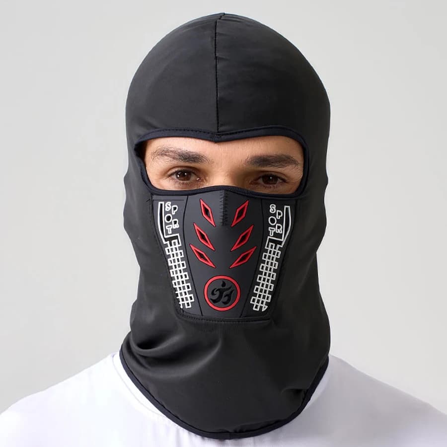 Maschera termica invernale, casco da ciclismo/moto da uomo per esterni, copricapo, antifreddo e antivento, cappello antivento da sci