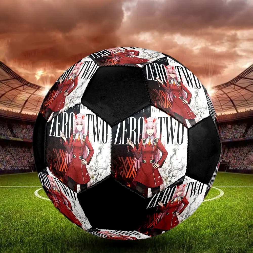 FRANXX Football Soccer Ball Size 5 Indoor Soccer Ball Colorful Outdoor Sports Great For Sports Fans -HE57