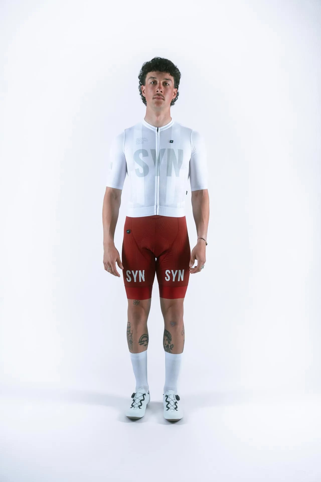2024 Men's Cycling Suit SYN Short Sleeve Cycling Knitwear MTB Bicycle Shirts Aero and shorts with straps