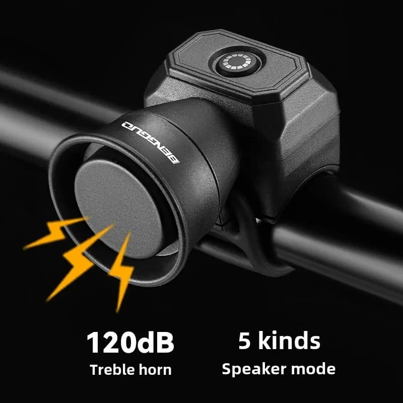 Bicycle Clacson Mountain Bike Mini Charging USB/Battery Electronic Bicycle Bell Waterproof Horse Riding Equipment