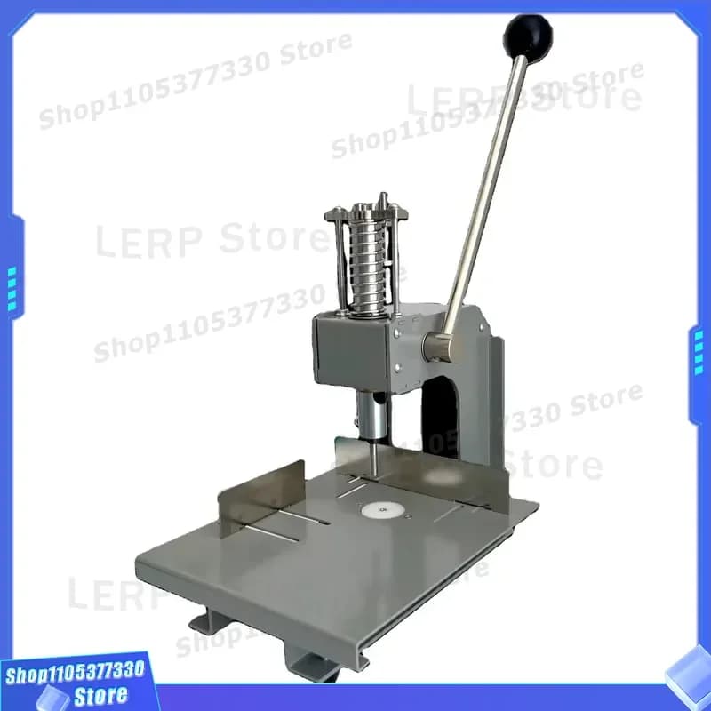 Portable Hollow Punching Machine Standard Hand Tool for Plastic Bags Fabric Paper Crafting DIY Leather Card Making Office