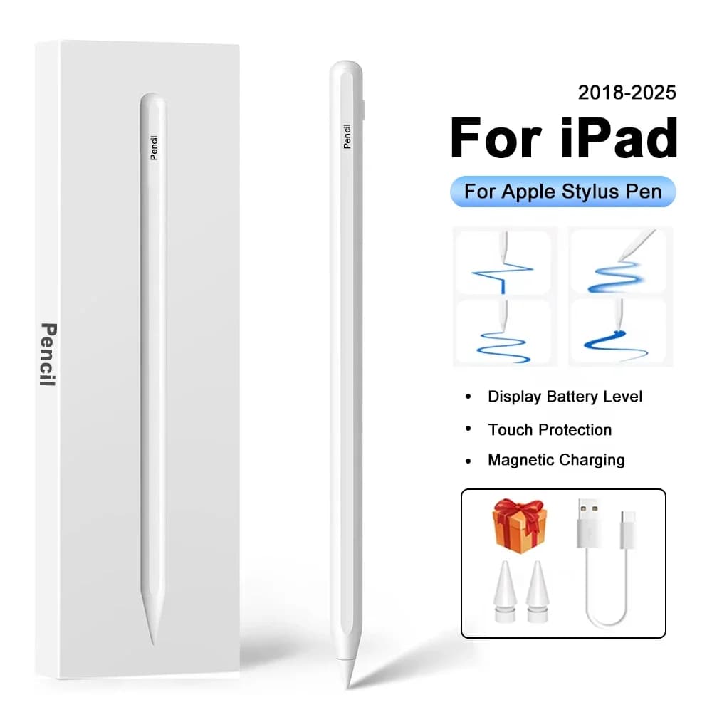 Per Apple Matita Per iPad A16 2025 Pro 12.9 Air 13 11 M3 M4 Penna stilo 10a generazione 10.9 Air 4 5 Mini 6 7 8a 10.2 Penne touch