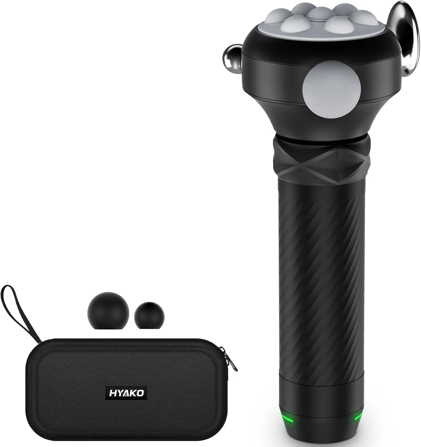 Pistola per Massaggio Profondo dei Tessuti 6500 RPM - Sollievo dal Dolore per Tutto il Corpo, Massaggiatore a Percussione Portatile per Recupero Muscolare e Rilascio della Tensione (Grigio)