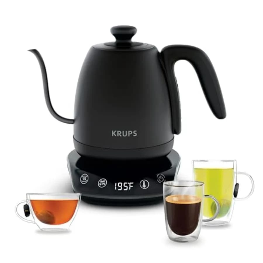 1L Stainless Steel Electric kettle 1350W, Quick boiling, Temperature control with 8 presets, Heat maintenance 60 Minutes, Precision P
