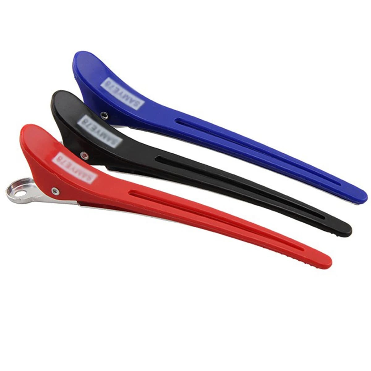Fermagli per capelli da salone da 12 pezzi per sezionare lo styling, fermagli per capelli con becco d'anatra, fermagli per acconciature professionali