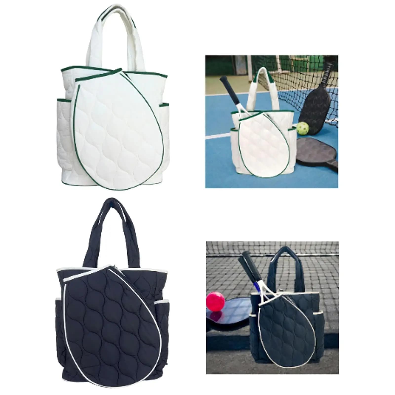 Borsa a Tracolla per Pickleball, Borsa da Tennis, Borsa Sportiva Multifunzione, Zaino Porta Racchette da Tennis e Pickleball