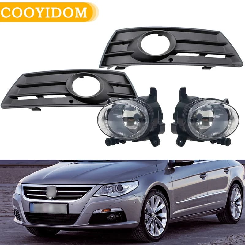 Fendinebbia anteriori Lampada fendinebbia Griglia per VW Passat CC 2009 2010 2011 2012 Faro di guida Gruppo lampada 8T0941699 8T0941700