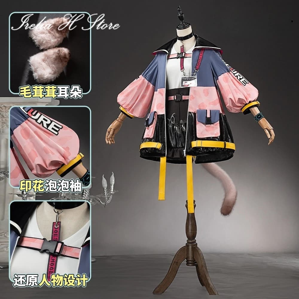 Irelia H Store Arknights Goldenglow Costume Cosplay Game Goldenglow Unifrom Suit Dress per donne Costumi di Halloween