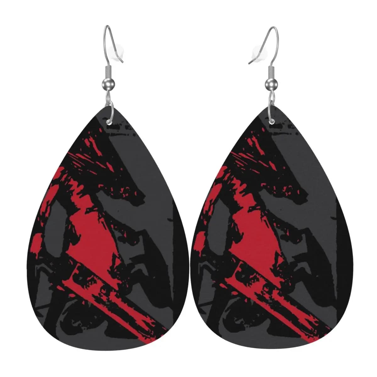 Orecchini pendenti personalizzati Gioco Silent Hill Orecchini a goccia in pelle Film horror Pelle PVC per regali Gioielli delicati