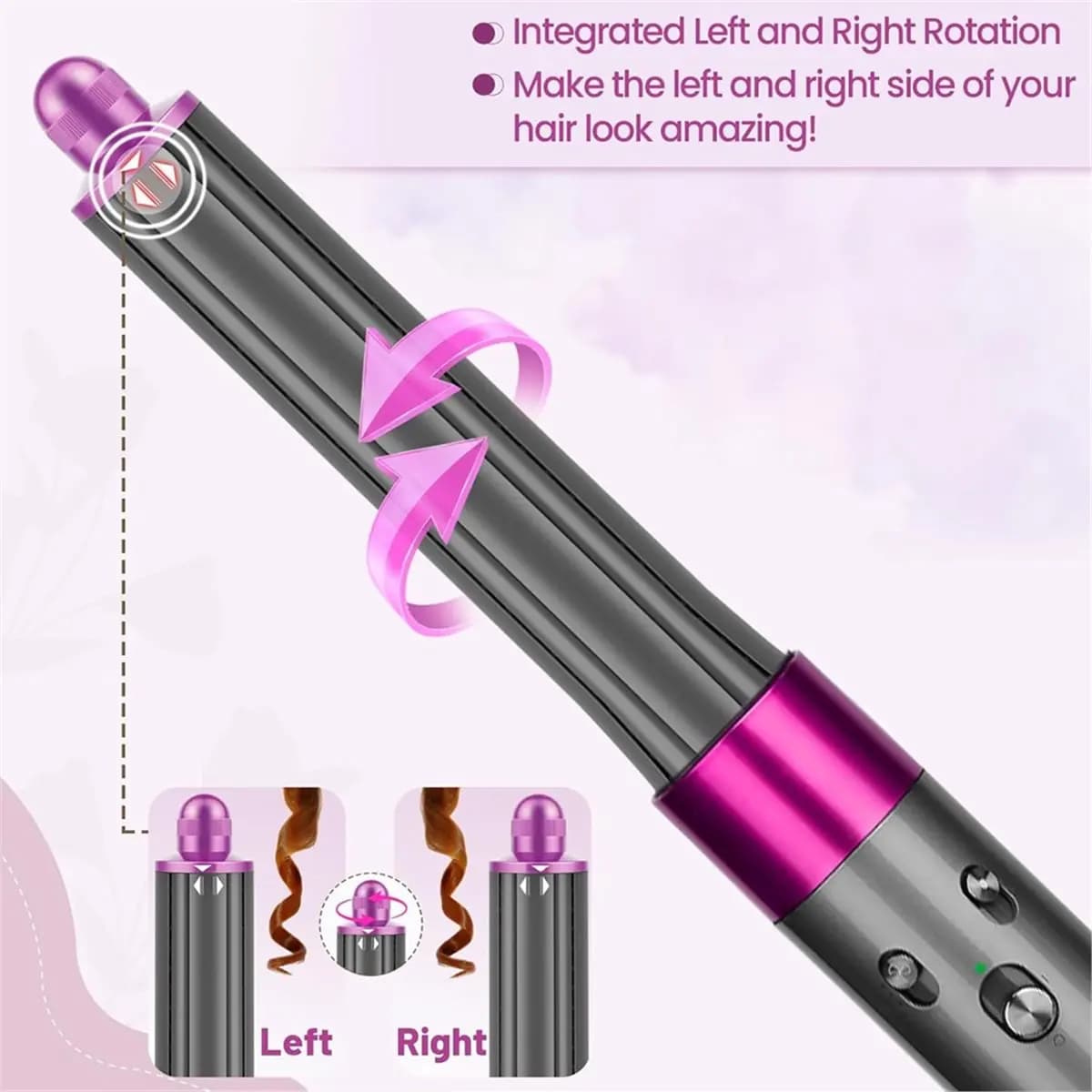 (A94Z) Accessori per Dyson Airwrap HS01 HS05 HS08, Punte Lunghe per Arricciacapelli Automatico per Ricci Morbidi verso l'Interno