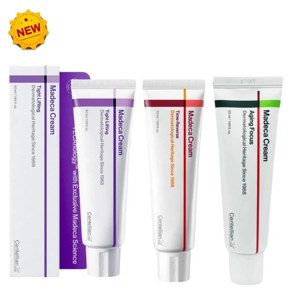 Crema Madeca Time Reverse 50ml, Idratante Rassodante, Centella Asiatica Lenisce la Pelle, Ripara la Barriera Cutanea, Skincare Coreana