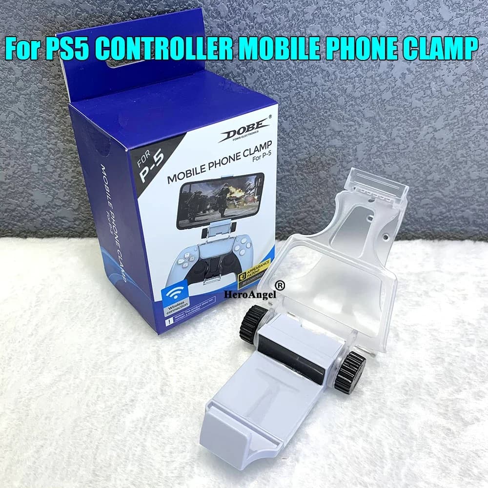 Supporto per Smartphone/Cellulare con Clip per Controller PS5 - Accessorio per Giochi PS5