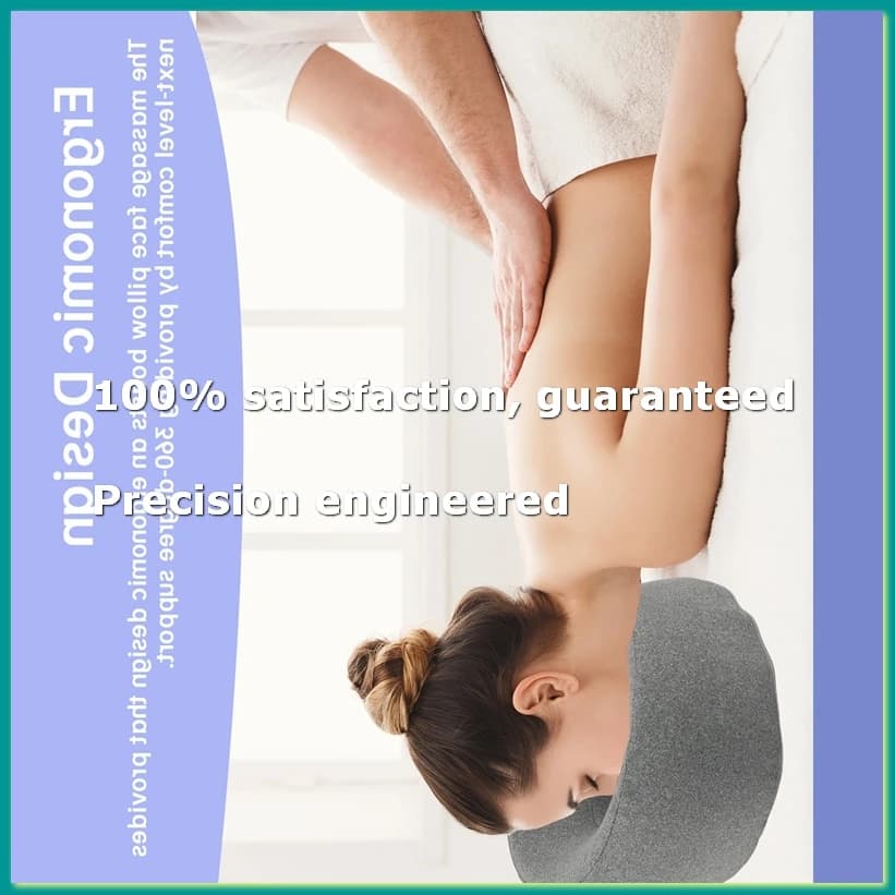 Cuscino Ergonomico per Posizione Sdraiata in Memory Foam, Supporto per la Testa, Cuscino per Massaggio Corpo e Viso per Salone di Bellezza-A-A07G