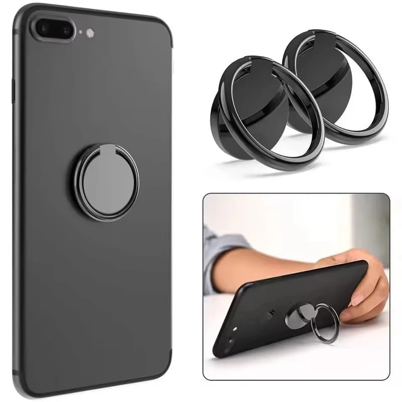 Magnetic Ring Mobile Phone Ring Buckle 360 Degree Rotating Portable Phone Buckle Smartphone Accessories Round Finger Bracket