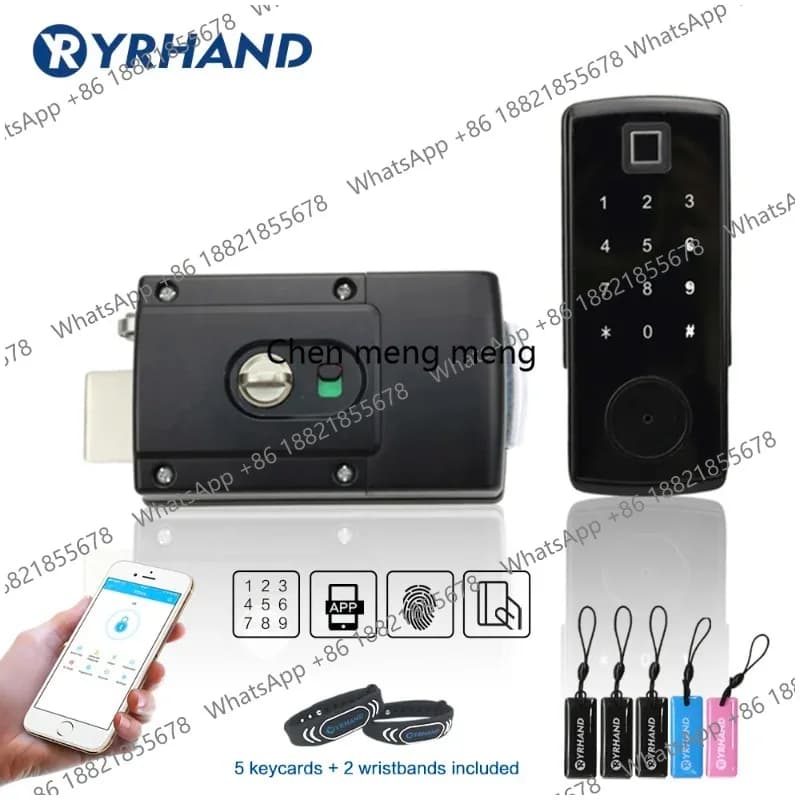 Serratura Elettronica TTlock, Serratura Digitale Intelligente, Serratura con Codice e Password Senza Chiave con App Bluetooth