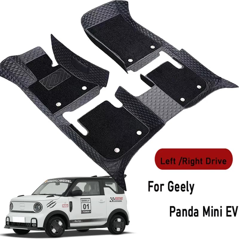 Car floor mats for Geely Panda Mini EV 2020 2023 2024 2025 Customauto foot Pads automobile carpet cover interior accessories