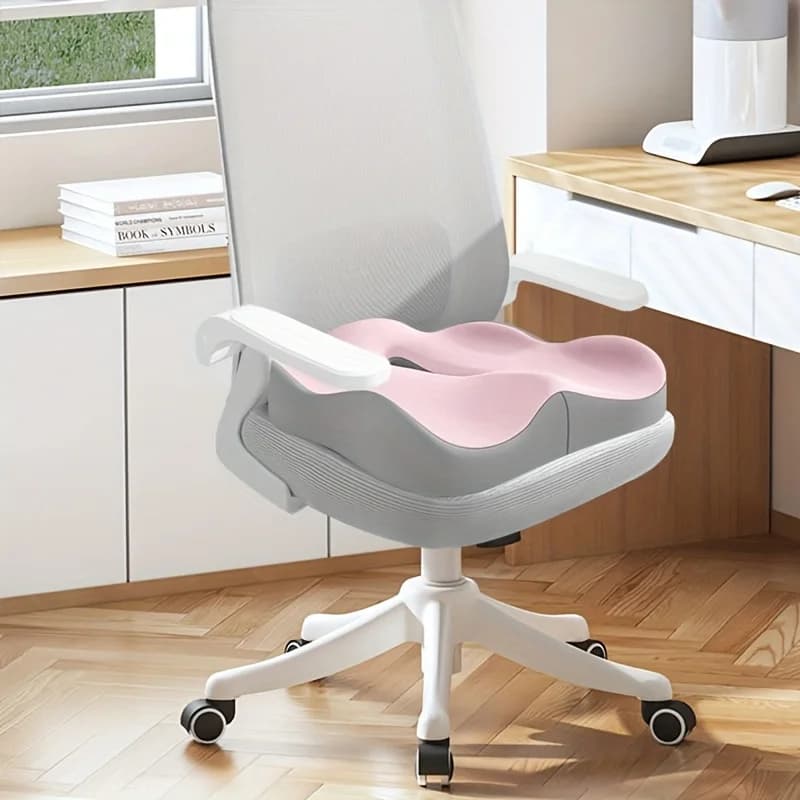 Cuscino sedile extra large in memory foam, design ergonomico per sedie da ufficio e seggiolini auto, comodo per lunghe ore di seduta