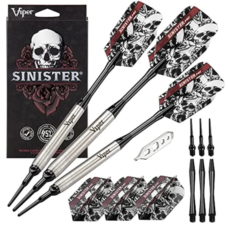 Freccette con Punta Morbida Viper Sinister 95% Tungsteno