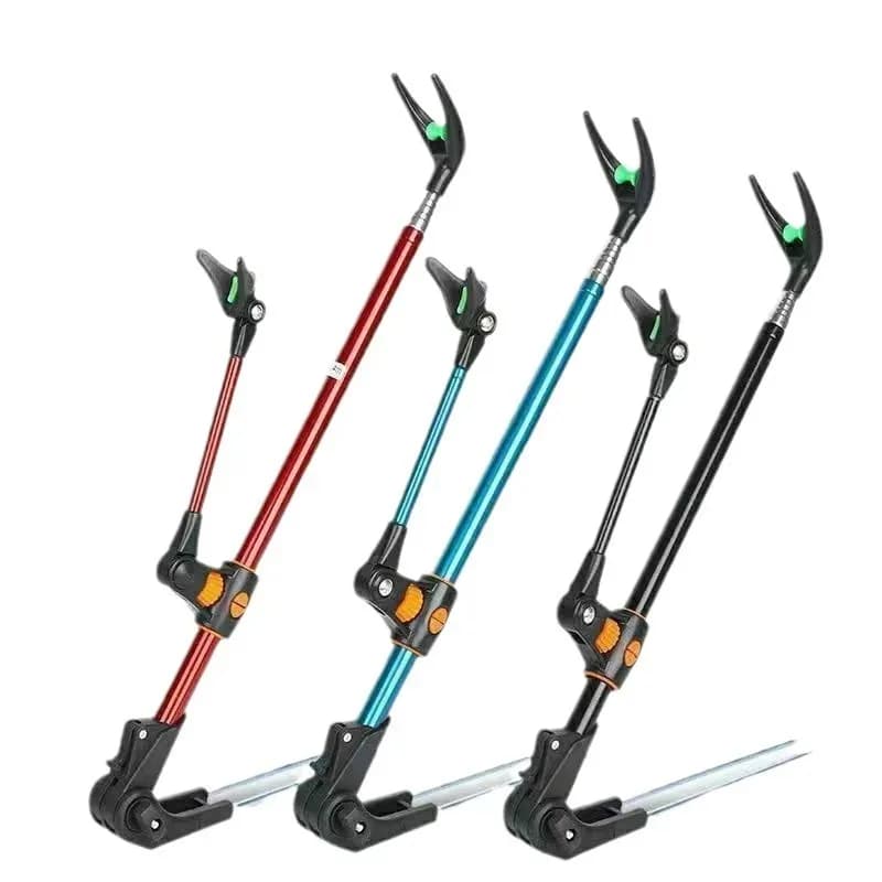 Thickened Telescopic Fishing Rod Bracket Fishing Rod Dual Purpose Bracket Fishing Rod Holder 1.7M/2.1M/2.4M New Stainless Steel