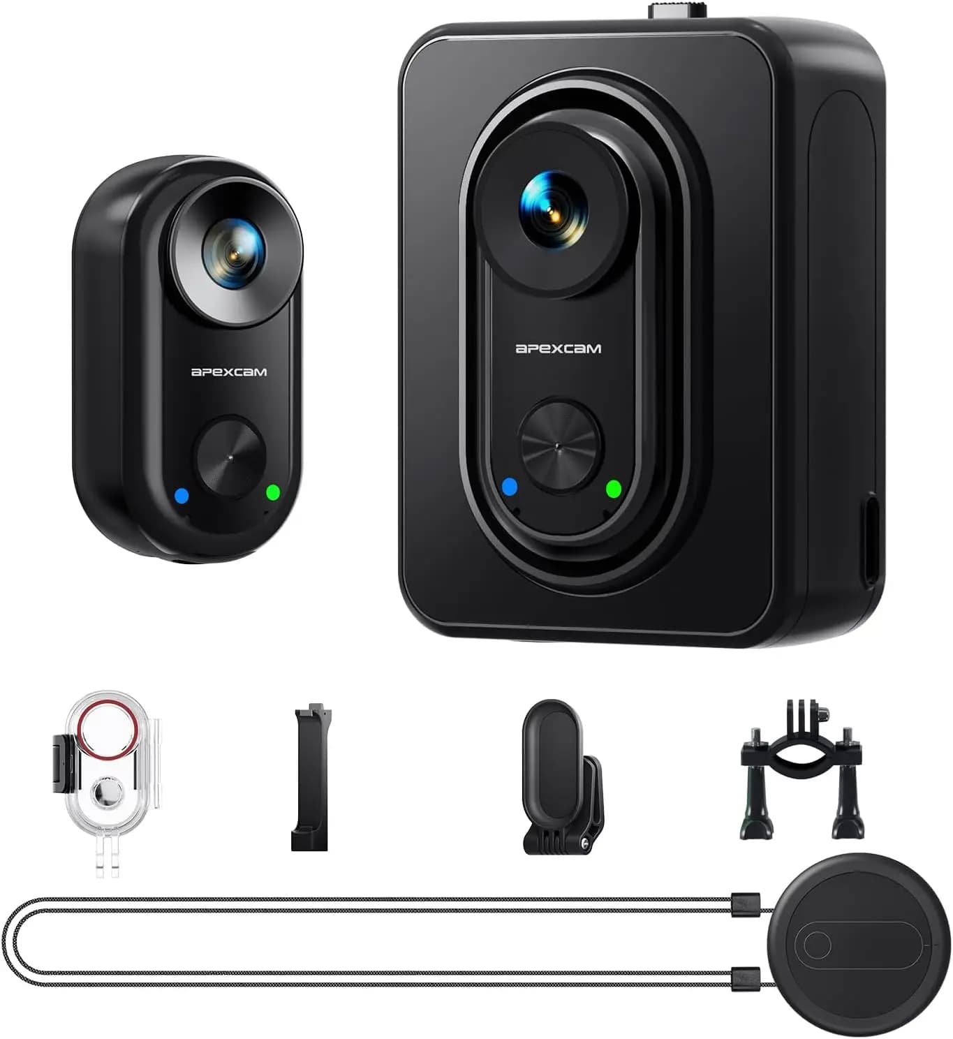 4K Mini POV Action Camera, Portable Wearable Thumb Body Cam, WiFi EIS 30M Waterproof Underwater, Hands-Free Audio Recording with Magnetic Mount for Vlogging Motorcycling