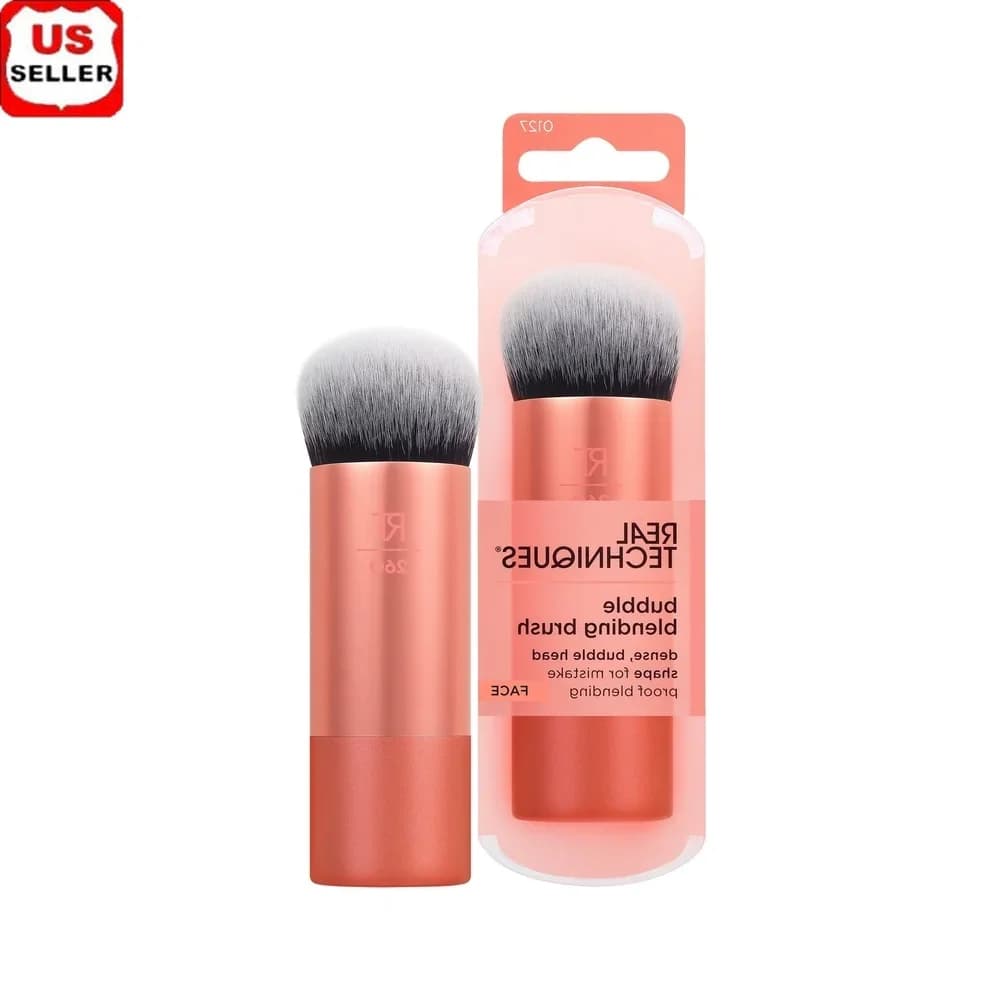 Brush for make-up for bubbles Multipurpose face brush Liquid cream powder bristles dense ultrapeluche long bubble head with custom cut