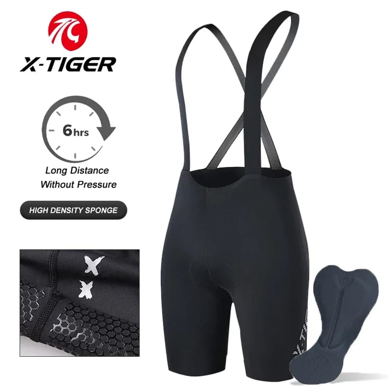 X-TIGER Shorts with Running Bike Braces Breathable and Fresh Summer Bike Shorts MTB Road Bike Bike Shorts