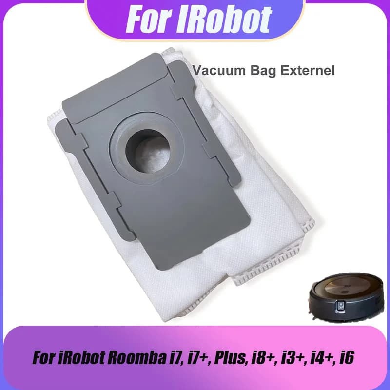 1 pz sacchetto di polvere di stoffa per aspirapolvere per iRobot Roomba i7, i7 +, Plus, i8 +, i3 +, i4 +, i6, sacchetto di pulizia parti di ricambio riutilizzabili
