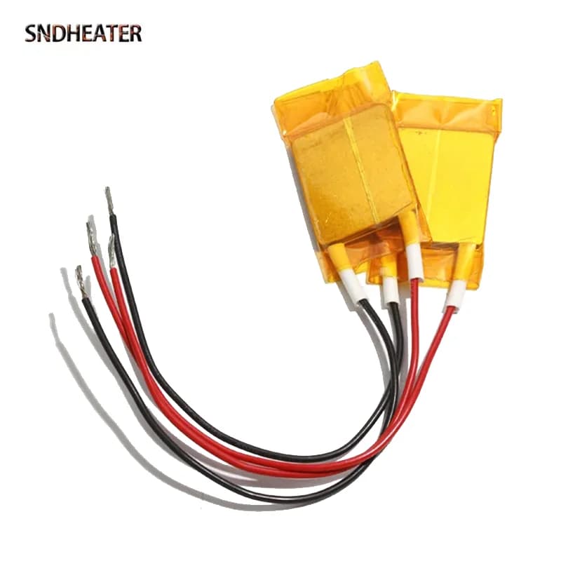 SNDHEATER 2PCS 30x24x3MM Element Insulated PTC Heater 5V 12V 24V Electric Air Heater Spare parts 80C 180C 280C for Kettle