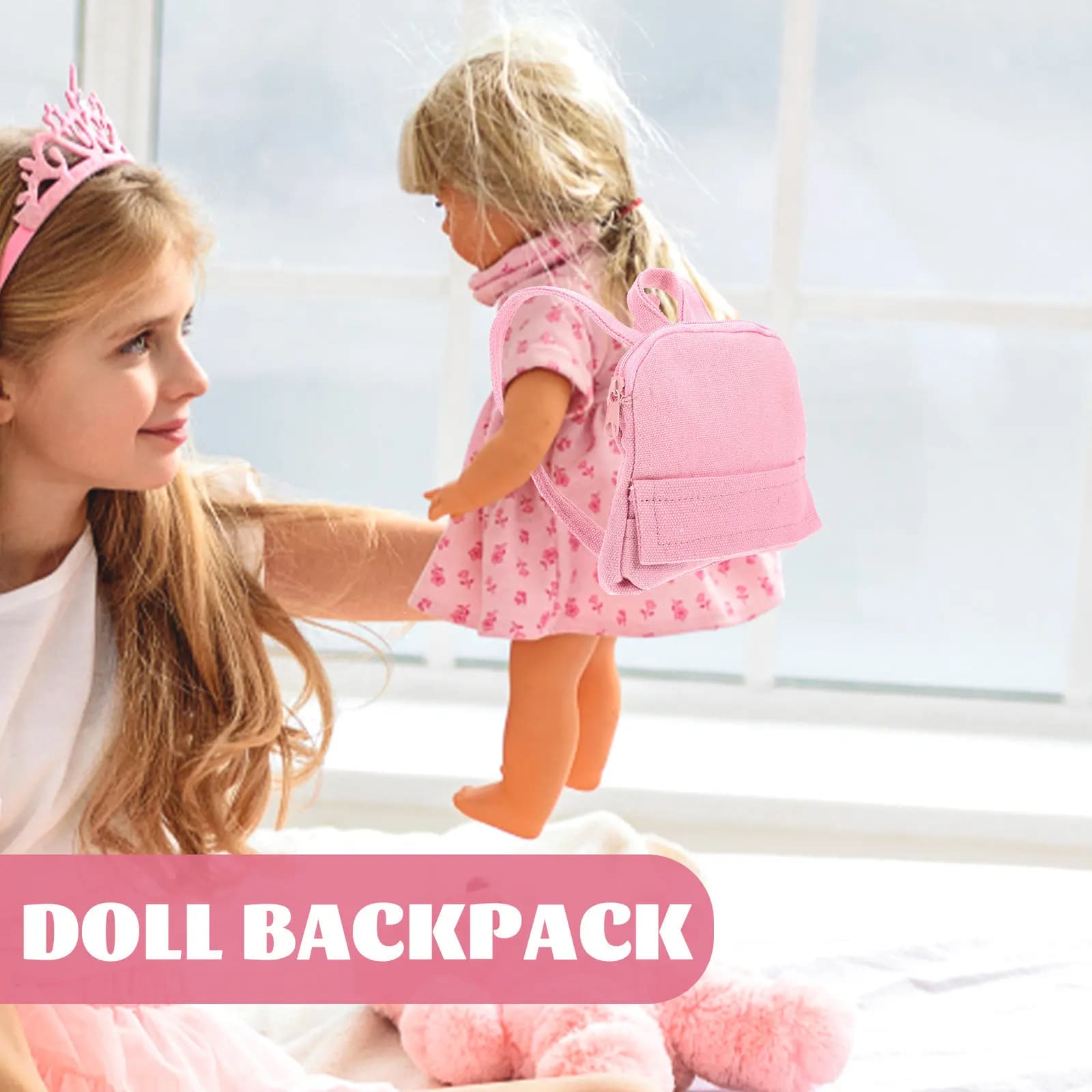 Mini Zaino per Bambini da 18 Pollici, Accessorio per Travestimenti, Piccola Borsa Elegante per Uso Divertente