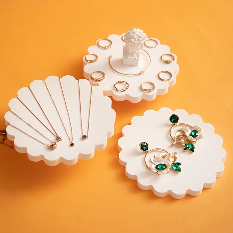 Jagged Edges Coaster Resin Mold Jewelry Display Plaster Plate Mold Home Decor Shell Tray Epoxy Mold,DIY Concrete Crafts
