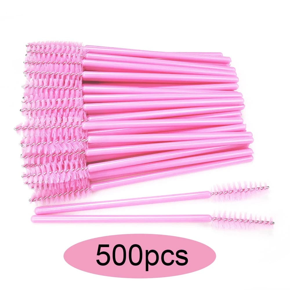 50/100/300/500pcs Makeup Tool Eyebrow Eyelash Brushes Eyelash Spoolies Mascara Wands Applicator for Eyelash Extension