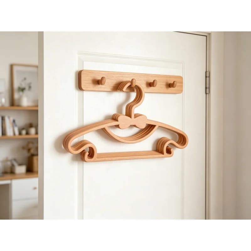 Graziose Grucce per Vestiti per Bambini 50 Pezzi con Clip, Espositore Multifunzionale per Abbigliamento da Cameretta, Vendita all'Ingrosso
