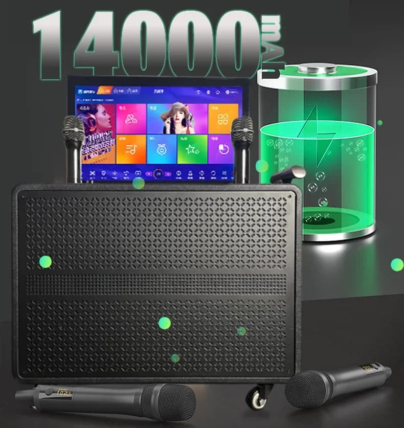 Macchina per karaoke professionale con display intelligente di vendita calda con sistema di altoparlanti touch screen per home theater