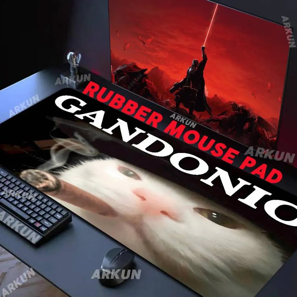 Tappetino per mouse XXL 400X900 Fashion Funny Cat Gaming, grande tappetino da scrivania per laptop, base antiscivolo, bordi rinforzati, lavabile, per ufficio e casa.