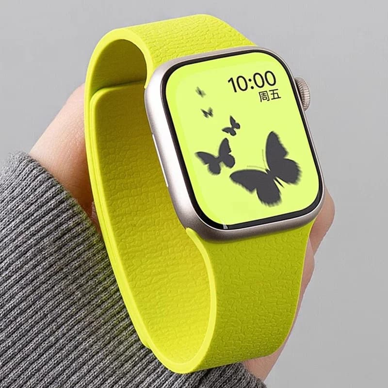 Cinturino in silicone magnetico S10-42 41 40 38mm nuovo per Apple Watch
