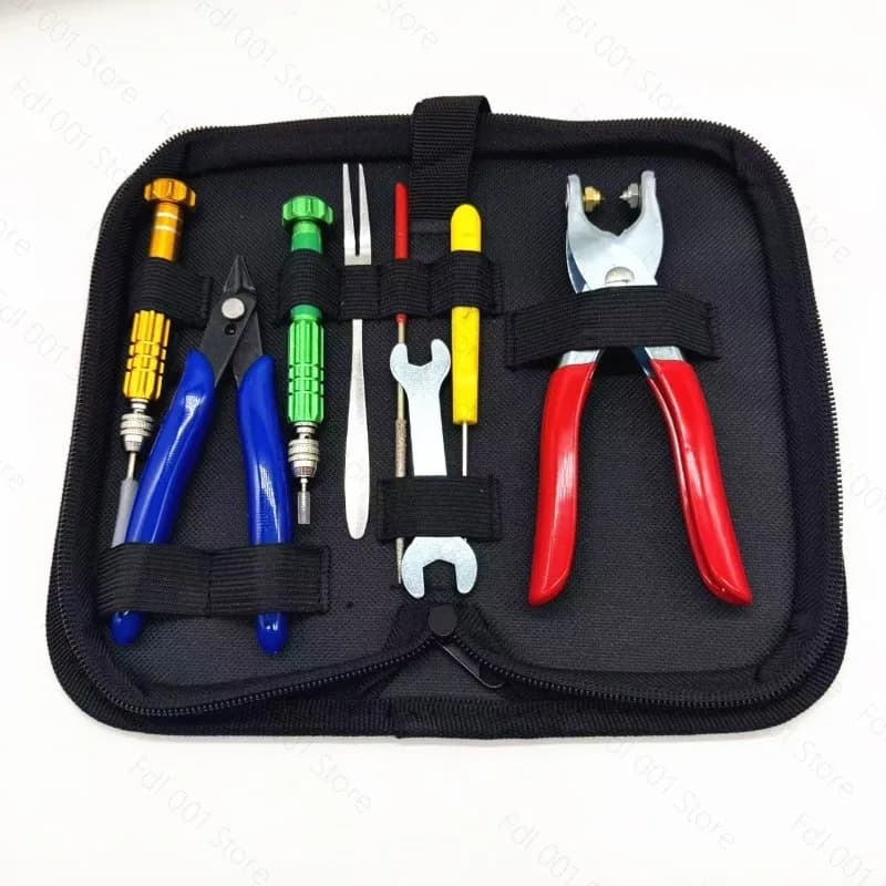 Professional Starting Stringing Clamp Tool Kit Storage Bag Nailer Durable Badminton Racket Plier for Tennis