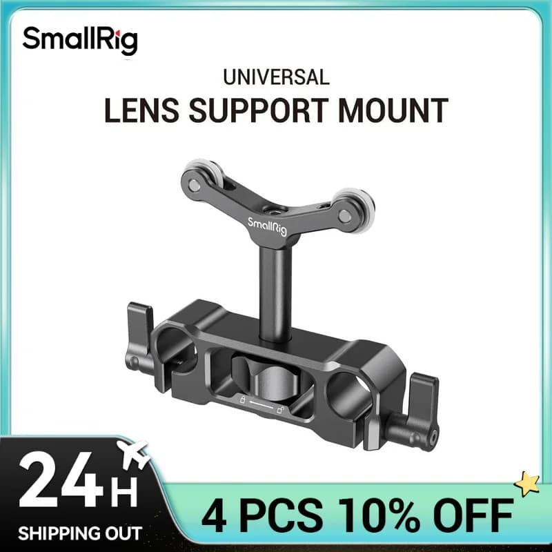 SmallRig 15mm LWS Universal camera lens support Long lens adapter for high regulation DSLR camera 2680