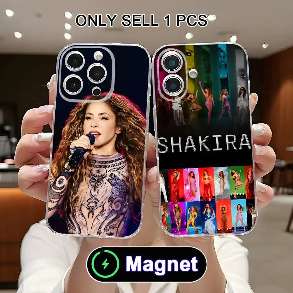 Pretty Shakira Phone Case for iPhone 18 17 16 15 14 13 12 11 Air Pro Max Plus Mini Soft TPU Clear Magnet Cover