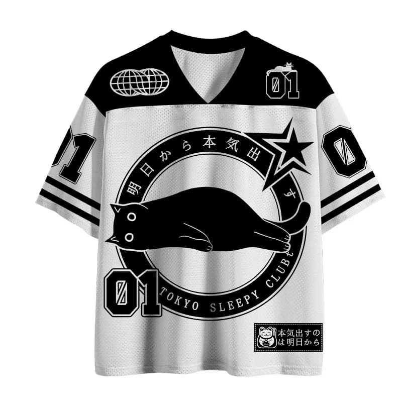 Black and White Cat Fun Pattern Text 3D Printing V-neck Men's and Women's Sports Fitness T-shirts, Children's Street Casual Tops