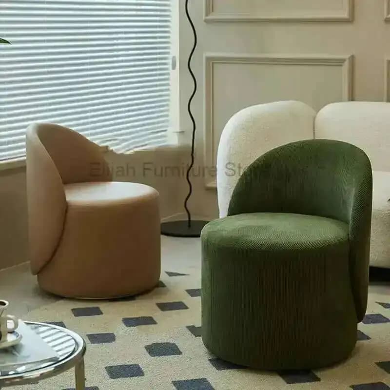 Sedie da salotto per trucco, replica professionale, sedie da computer in miniatura per balcone, sedie da gaming, poltrone da salone, mobili