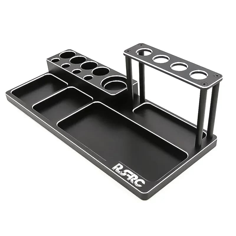Modello di auto RC Portaoggetti in lega di alluminio Cacciavite Strumenti Staffa Forbici Pinze Portaoggetti per coltelli Presa per utensili